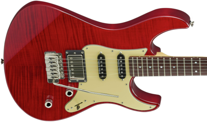 Yamaha Pacifica Pac612viifmx Hss Seymour Duncan Trem Rw - Fire Red - Guitare Électrique Forme Str - Variation 2