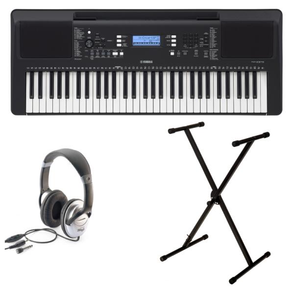 Yamaha PSR E373 + Stand X + Casque + SHP 2300H Synthetizer/klavier set