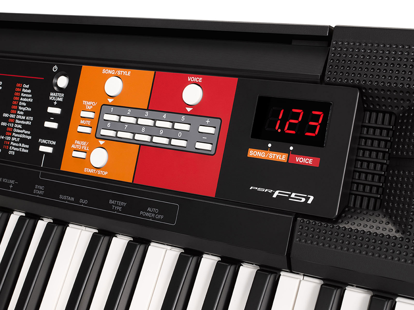 Yamaha PSR-F52 kit débutant clavier