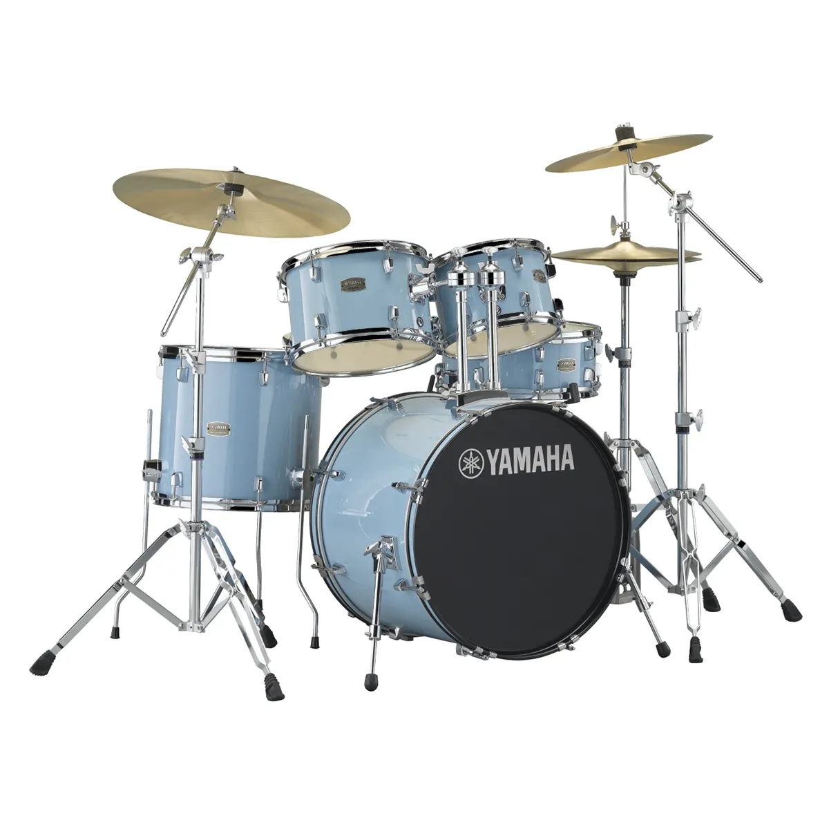 Yamaha Rydeen Fusion 20'' + Set Cymbale Paiste 101 - 5 FÛts - Gloss Pale Blue - Batterie Acoustique Fusion - Variation 3