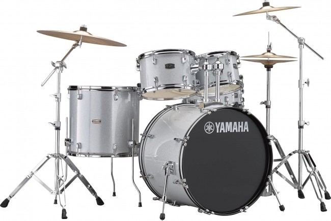 Yamaha Rydeen Stage 22 + Cymbales - Silver Glitter - Batterie Acoustique Stage - Variation 1