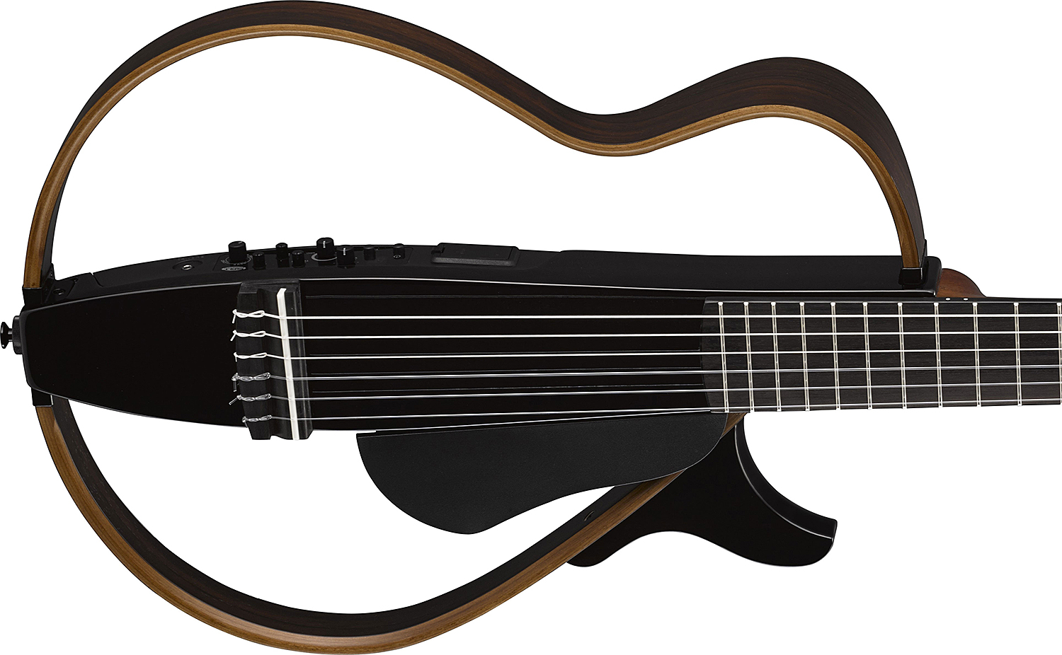 Yamaha Silent Guitar Slg200n - Translucent Black Gloss - Guitare Classique Format 4/4 - Variation 2