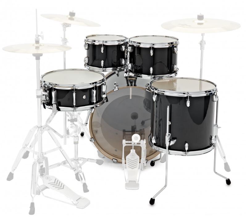 Yamaha Stage Custom Birch 20/10/12/ft14 - 5 FÛts - Raven Black - Batterie Acoustique Stage - Variation 2