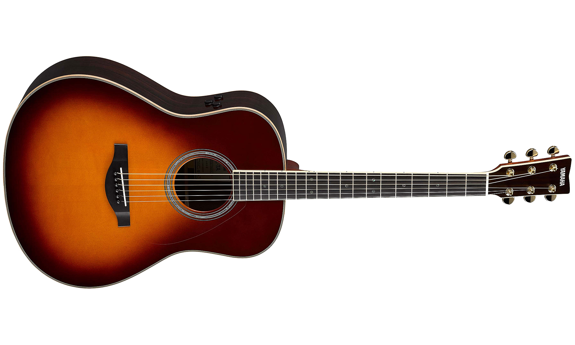 Yamaha Transacoustic Ll-ta Dreadnought Epicea Palissandre Eb 2016 - Brown Sunburst - Guitare Acoustique - Variation 1
