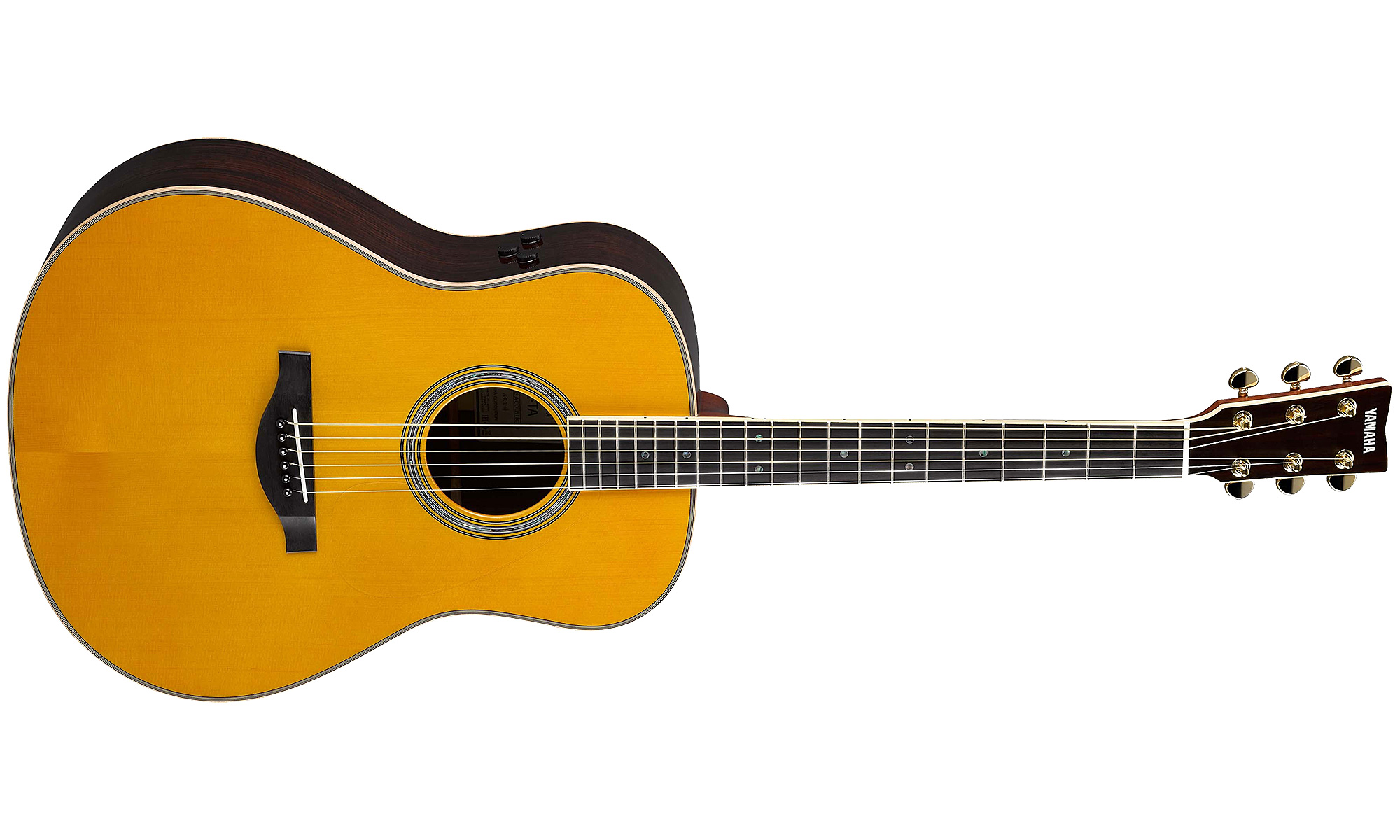 Yamaha Transacoustic Ll-ta Vt Dreadnought Epicea Palissandre 2016 - Vintage Tint - Guitare Electro Acoustique - Variation 1