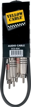 Yellow Cable K04  2 Rca Male Vers 2 Rca Male 6m - CÂble - Main picture