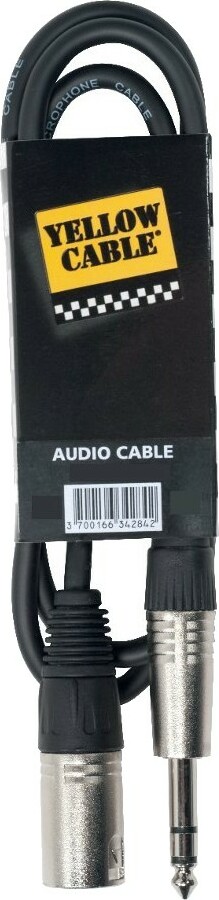 Yellow Cable K14 Jack Male Stereo Vers Xlr Male 3m - CÂble - Main picture