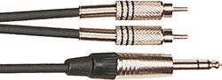 Câble Yellow cable K02ST 2x RCA Male / Jack male stereo - 3m