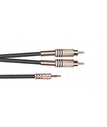 Yellow Cable K06m 2 Rca Male Vers 1 Mini Jack Stereo 3m - - CÂble - Variation 1