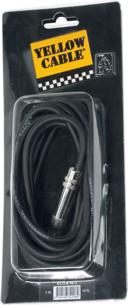 Câble Yellow cable K16- mini-Jack M / Jack stereo F - 3m