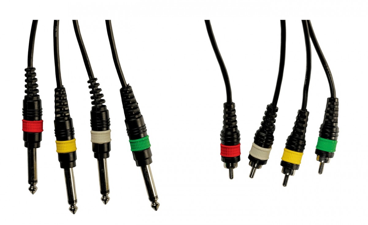 Yellow Cable Mu01 4 Jack Mono Vers 4 Jack Mono 3m - CÂble Multipaire & BoÎtier De ScÈne - Variation 1