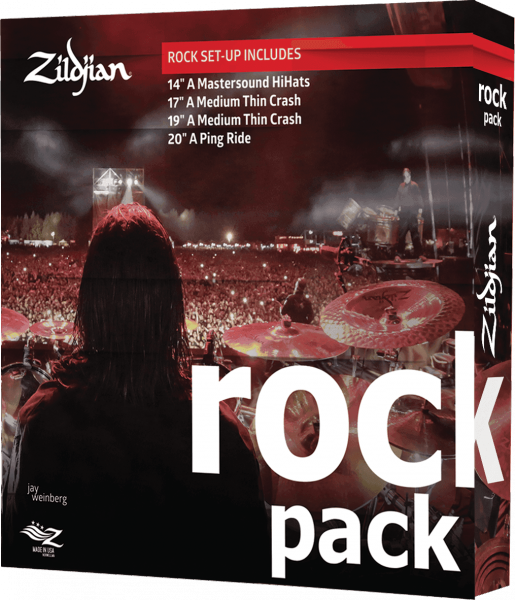 Pack cymbales Zildjian A0801R Rock 14