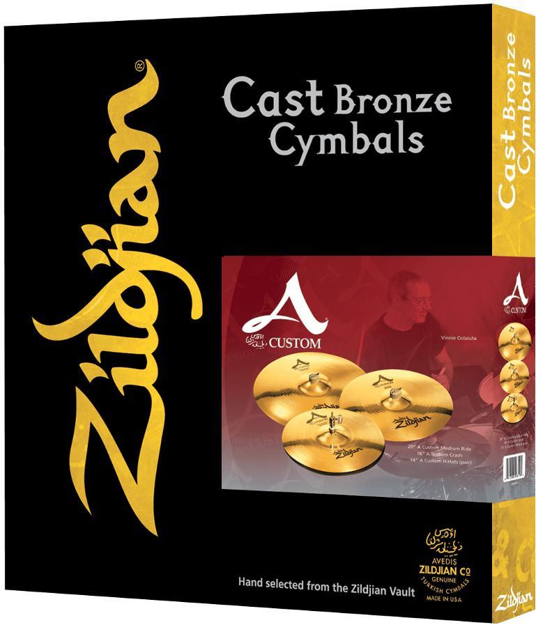 Pack cymbales Zildjian Avedis Custom Set 14-16-20 +18 FREE