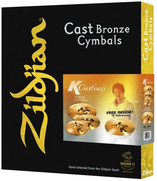 Pack cymbales Zildjian K Custom Serie Set hybrid 14