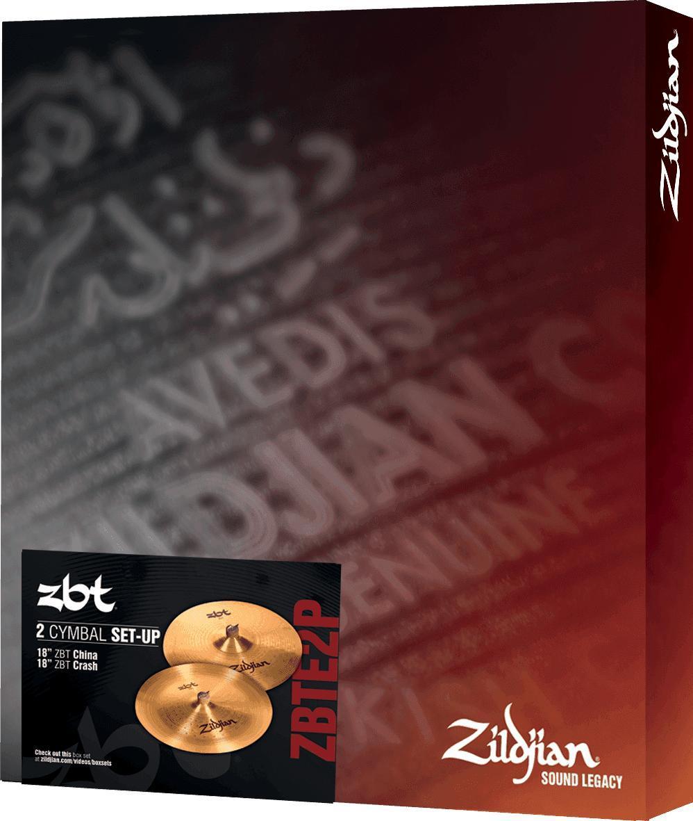 Pack cymbales Zildjian ZBTE2P ZBT Expander China 18