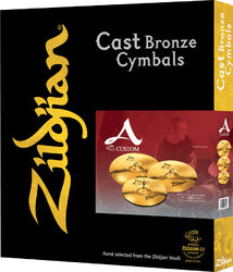 Pack cymbales Zildjian Avedis Custom Set 14-16-20 +18 FREE
