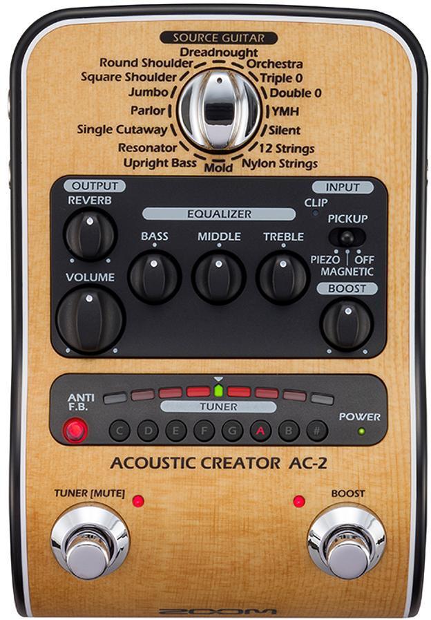 Pédale simulation / modélisation Zoom AC-2 Acoustic Creator