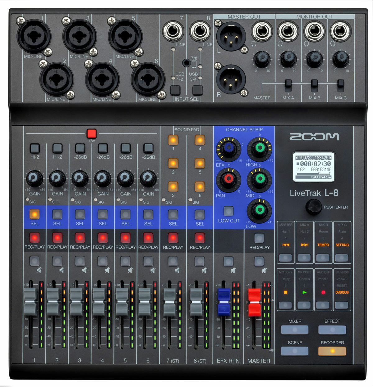 Zoom Livetrak L-8 - Table De Mixage Analogique - Main picture