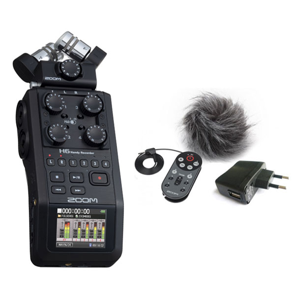 Zoom H6 Black + APH6 Portable recorder