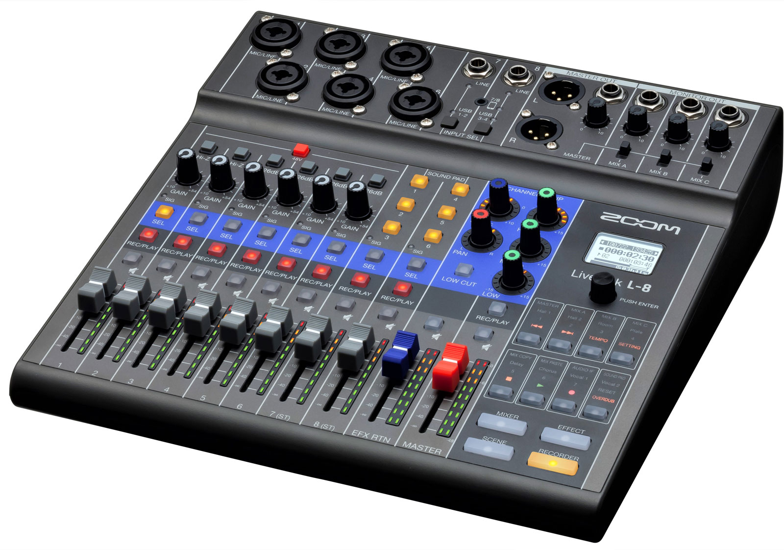 Zoom Livetrak L-8 - Table De Mixage Analogique - Variation 2