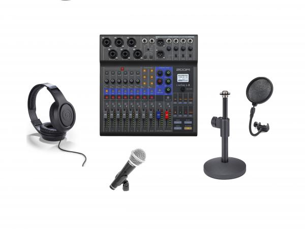 Table de mixage analogique Zoom Podcasting pack